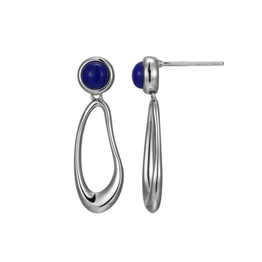 Elle "Satelite" Blue Opal Drop Earrings