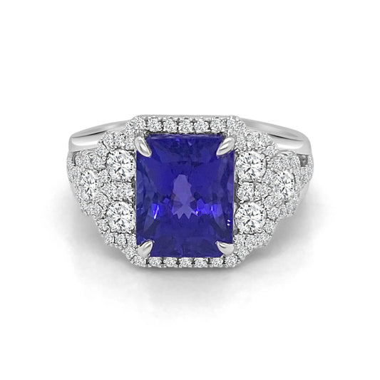 18k White Gold Tanzanite Ring