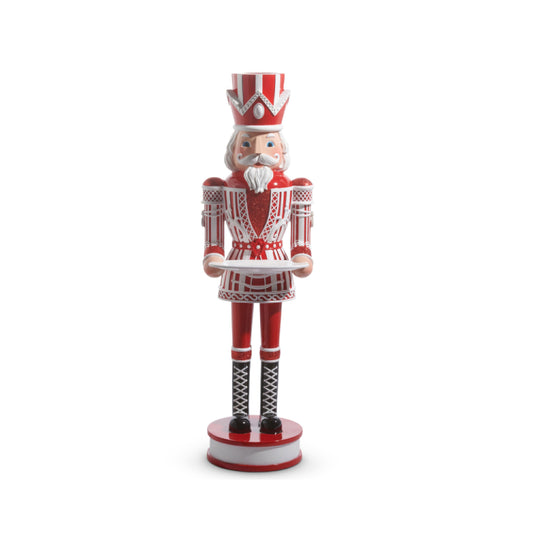 Raz Imports 36" Peppermint Nutcracker with Tray (In-Store Pickup Only)