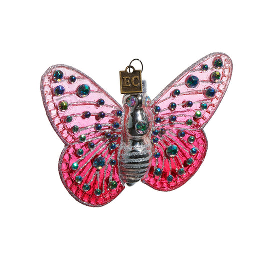 Raz Imports 4.5" Pink Fantasy Butterfly Ornament