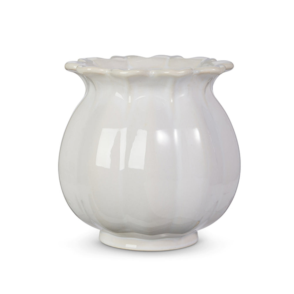 Raz Imports Ivory Bud Planter
