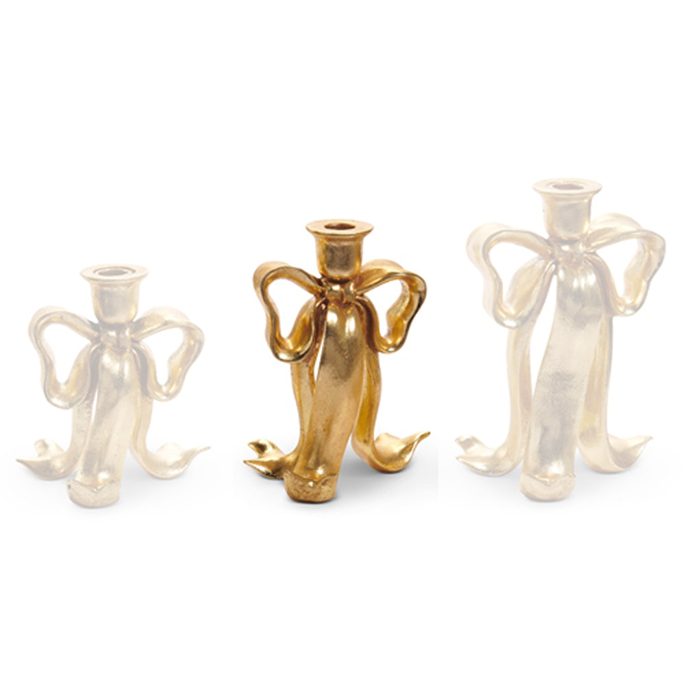 Raz Imports Bow Candlesticks