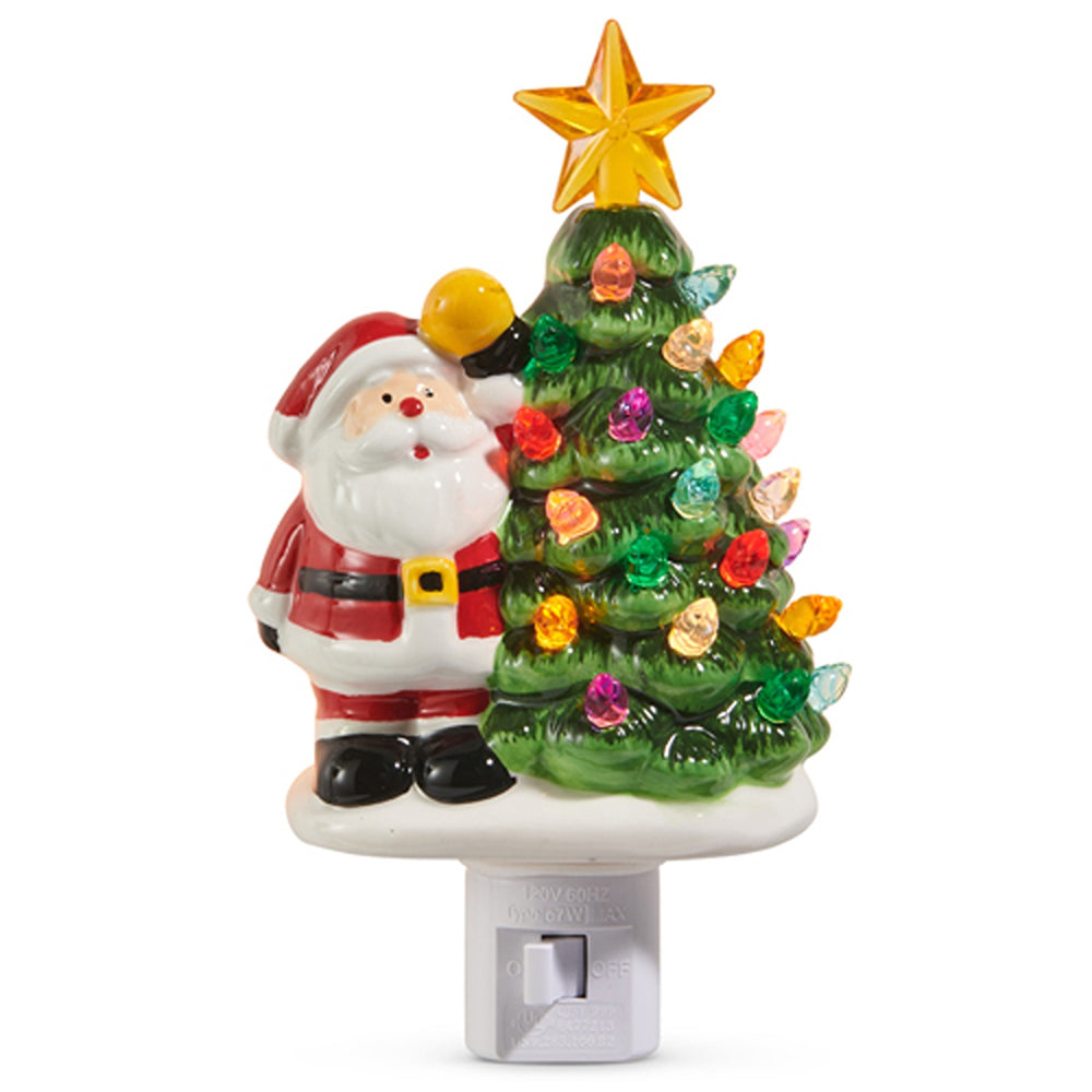 Raz Imports Santa with Tree Night Light - Thumbnail 2