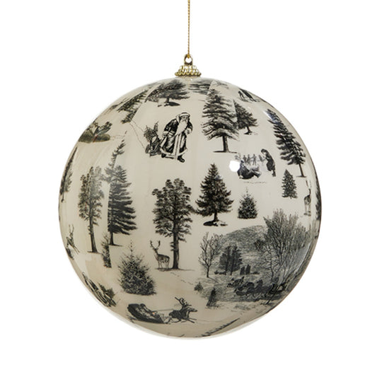 Raz Imports 6" Through the Woods Ball Ornament