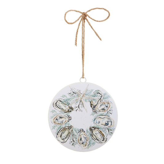 Raz Imports 6" Seaside Oyster Wreath Disc Ornament