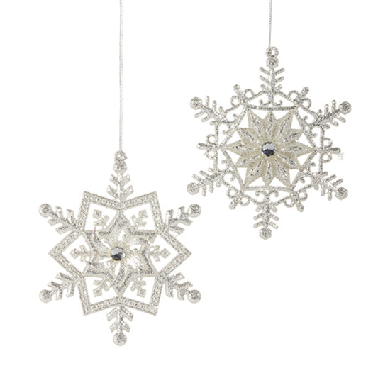 Raz Imports 5" Silver Snowflake Ornament
