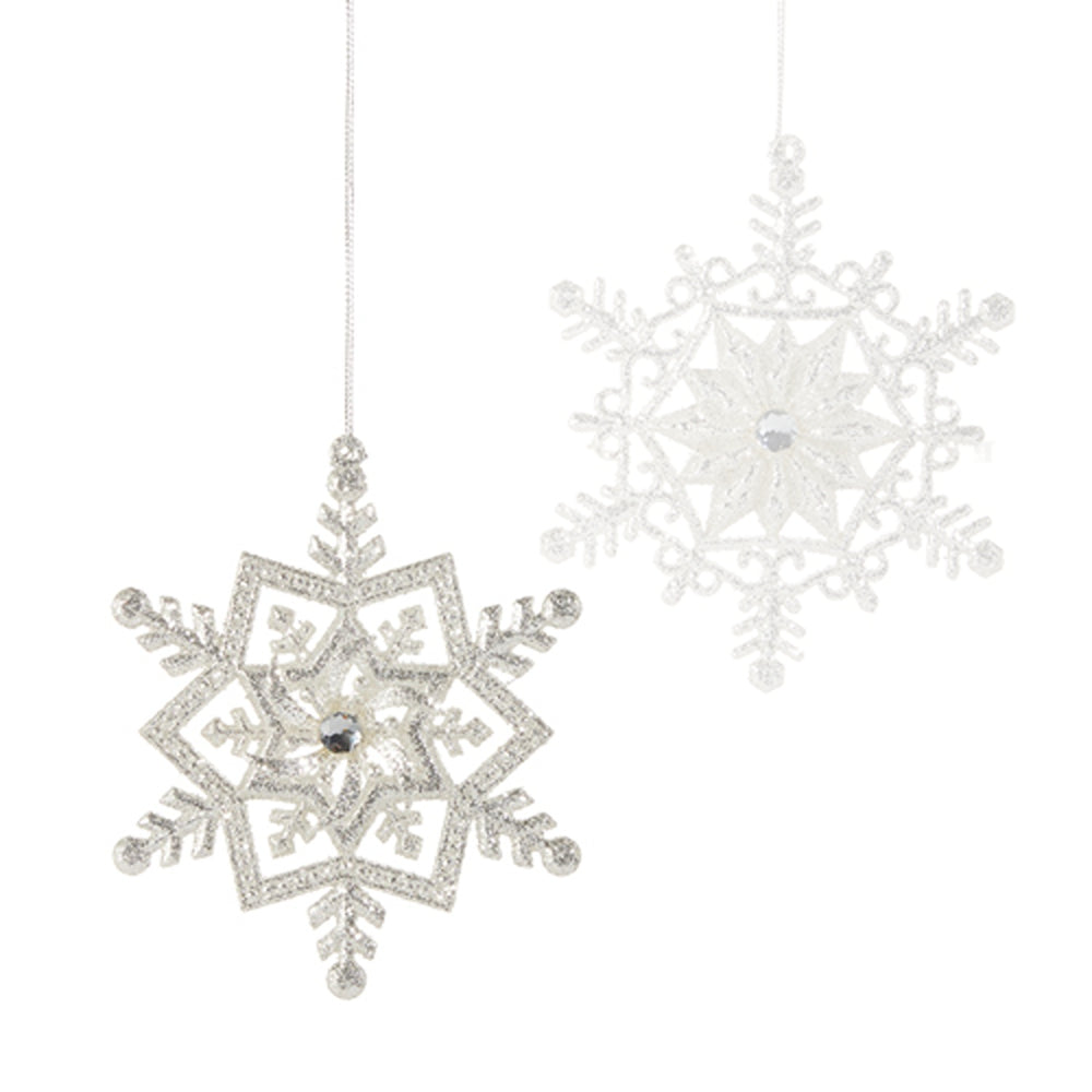 Raz Imports 5" Silver Snowflake Ornament