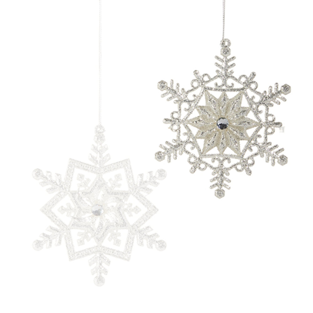 Raz Imports 5" Silver Snowflake Ornament