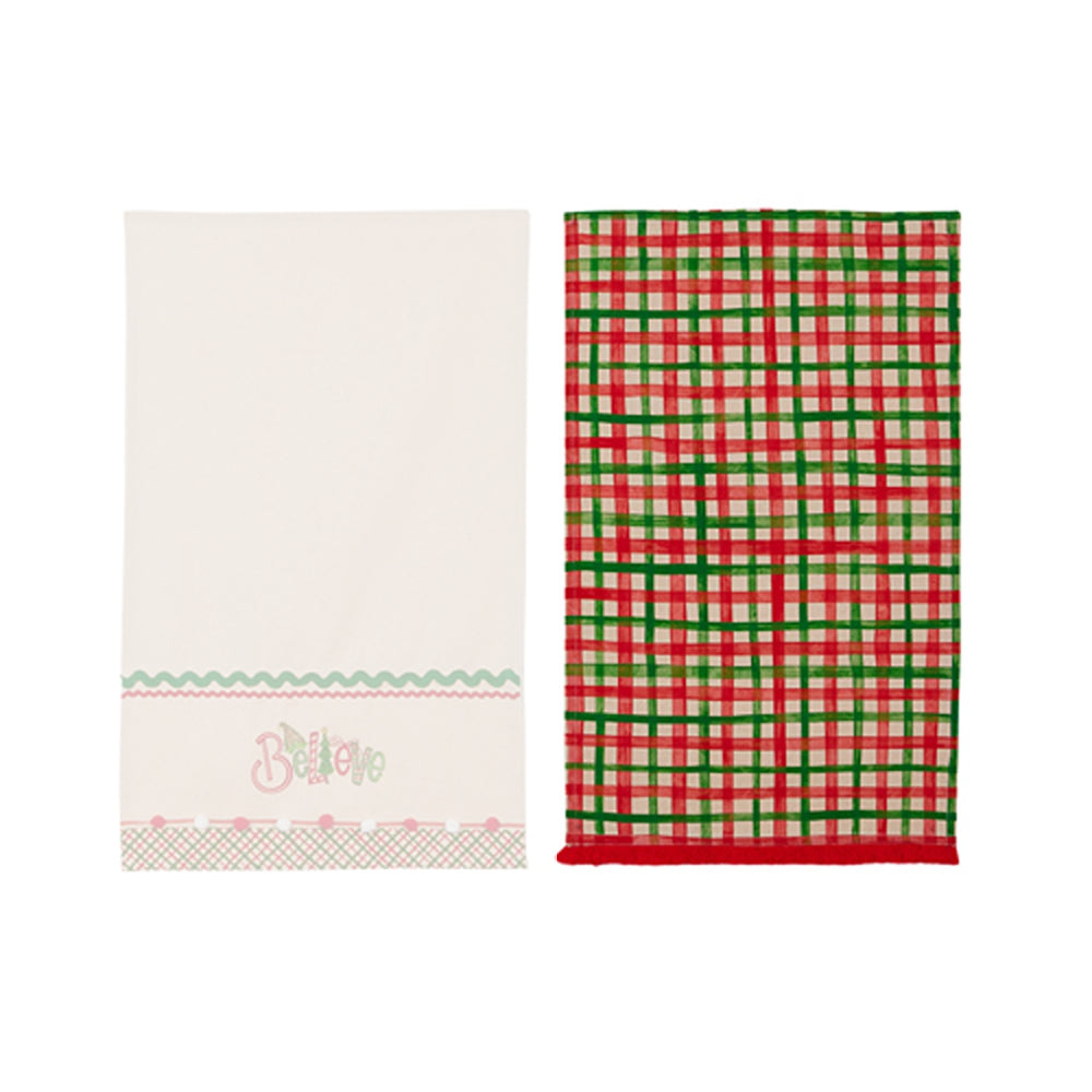 Raz Imports 26" Elf Spirit Believe Tea Towel