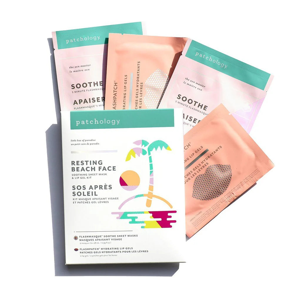 Patchology Resting Beach Face Soothing After-Sun Kit 2.0