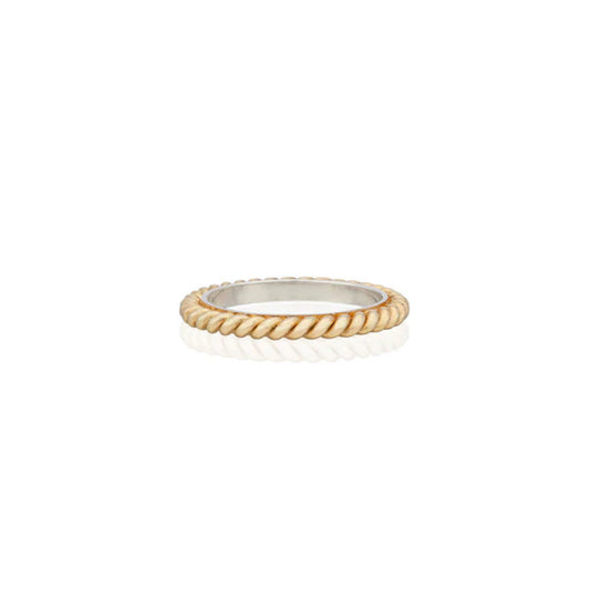 Anna Beck 18 Karat Yellow Gold Plated Sterling Silver Small Twisted Ring