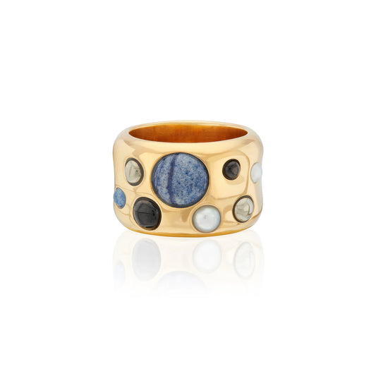 Anna Beck Wavy Multi Stone Ring