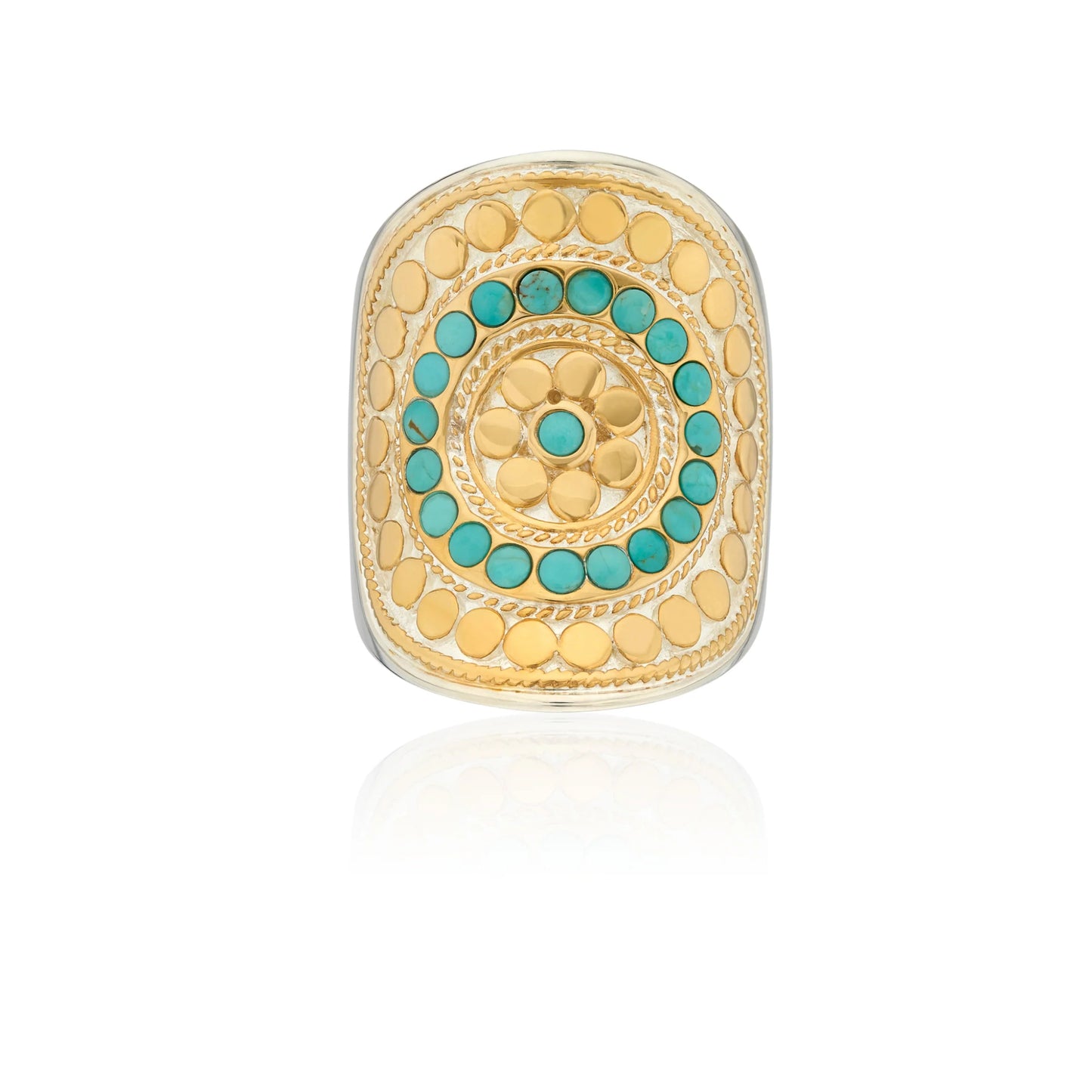 Anna Beck 18K Yellow Gold Plated Sterling Silver Flora Saddle Ring