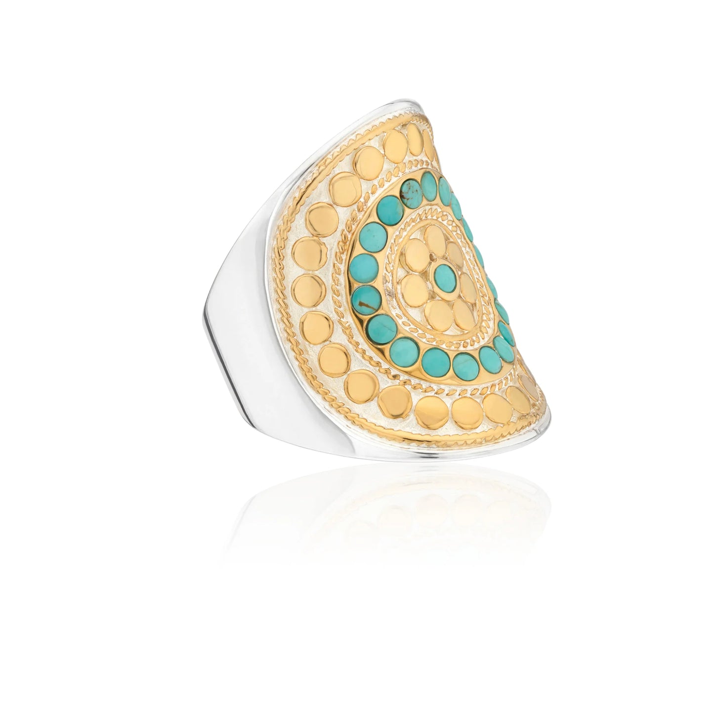 Anna Beck 18K Yellow Gold Plated Sterling Silver Flora Saddle Ring