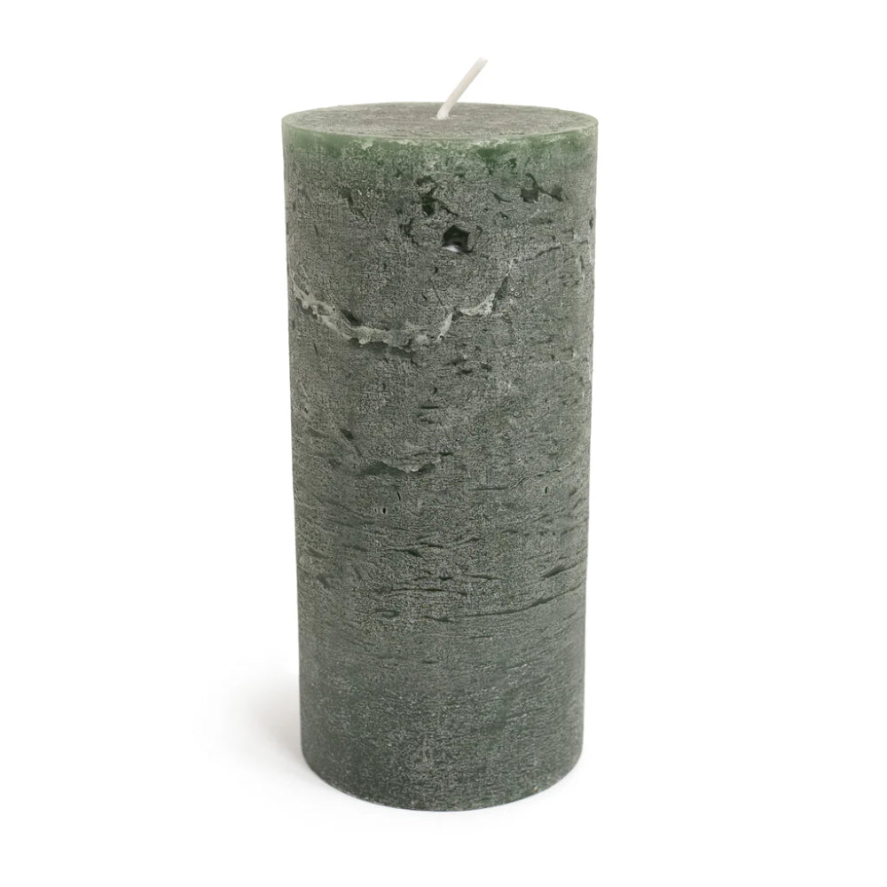 Simon Pearce Rasteli Pillar Candle - Hunter Green