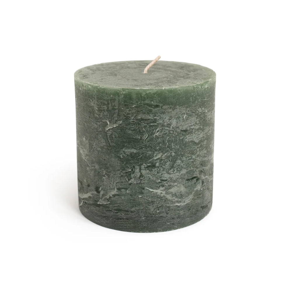 Simon Pearce Rasteli Pillar Candle - Hunter Green