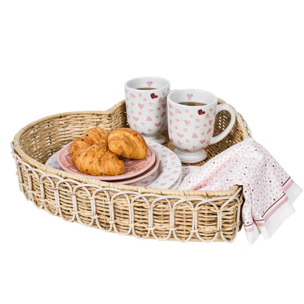Juliska Provence Rattan 16" Heart Tray