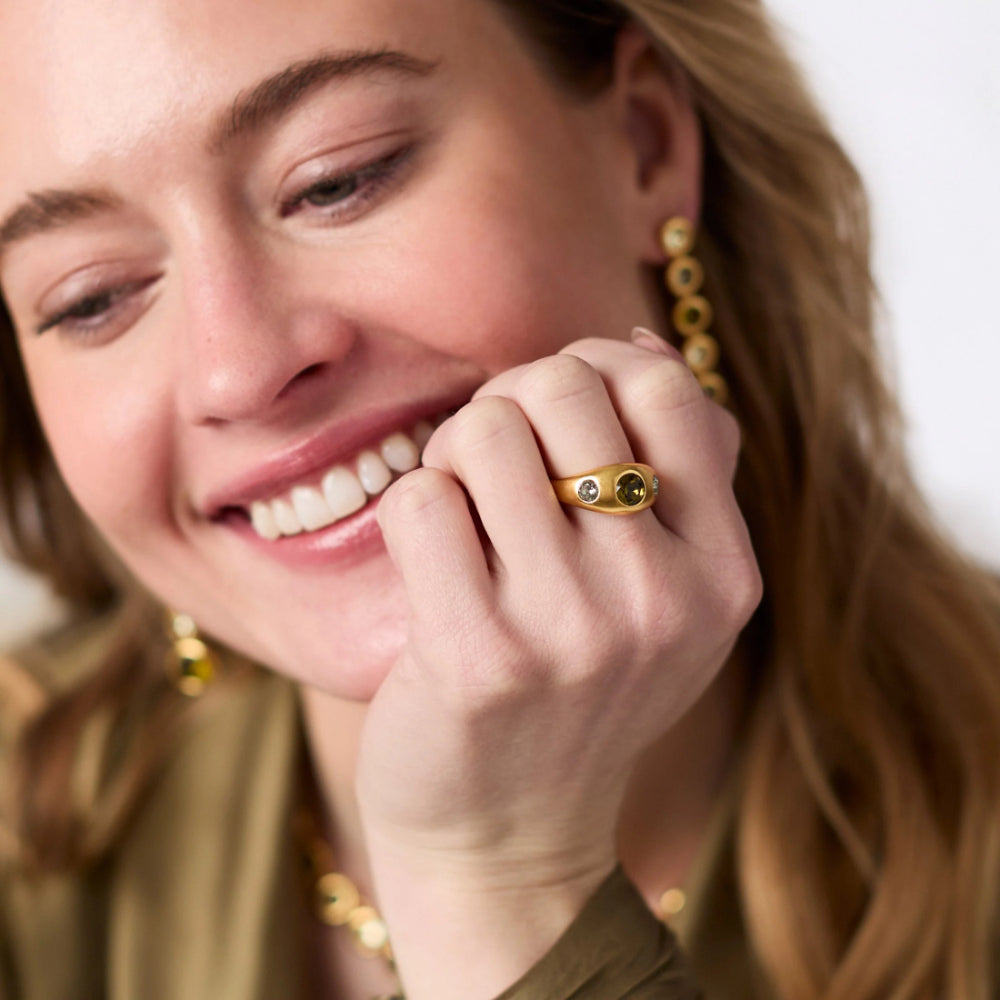 Julie Vos Rainbow Signet Ring
