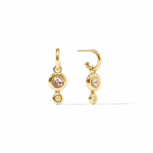 Julie Vos Rainbow Duo Hoop & Charm Earrings
