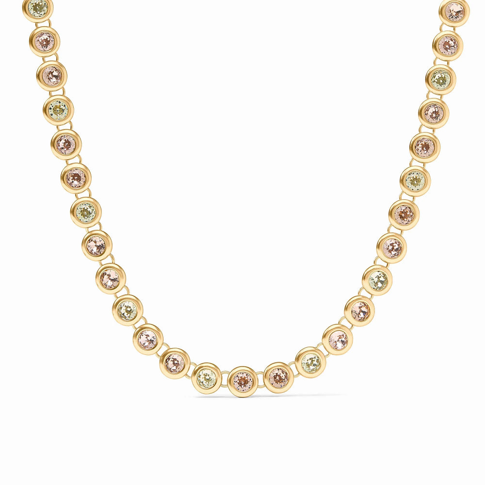 Julie Vos Rainbow Tennis Necklace - Champagne Radiance