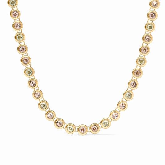 Julie Vos Rainbow Tennis Necklace - Champagne Radiance