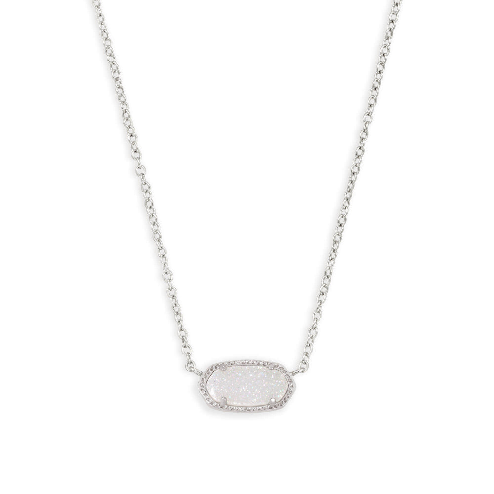 Kendra Scott Elisa Pendant Necklace in Iridescent Drusy