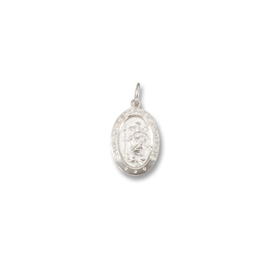Sterling Silver High Polish St. Christopher Medal