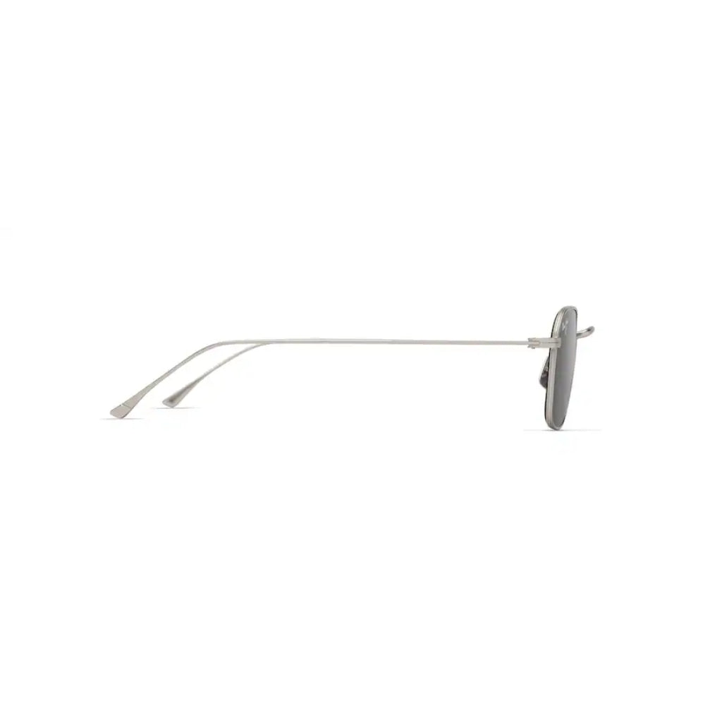 Maui Jim MEKALA Polarized Square Sunglasses - Matte Silver
