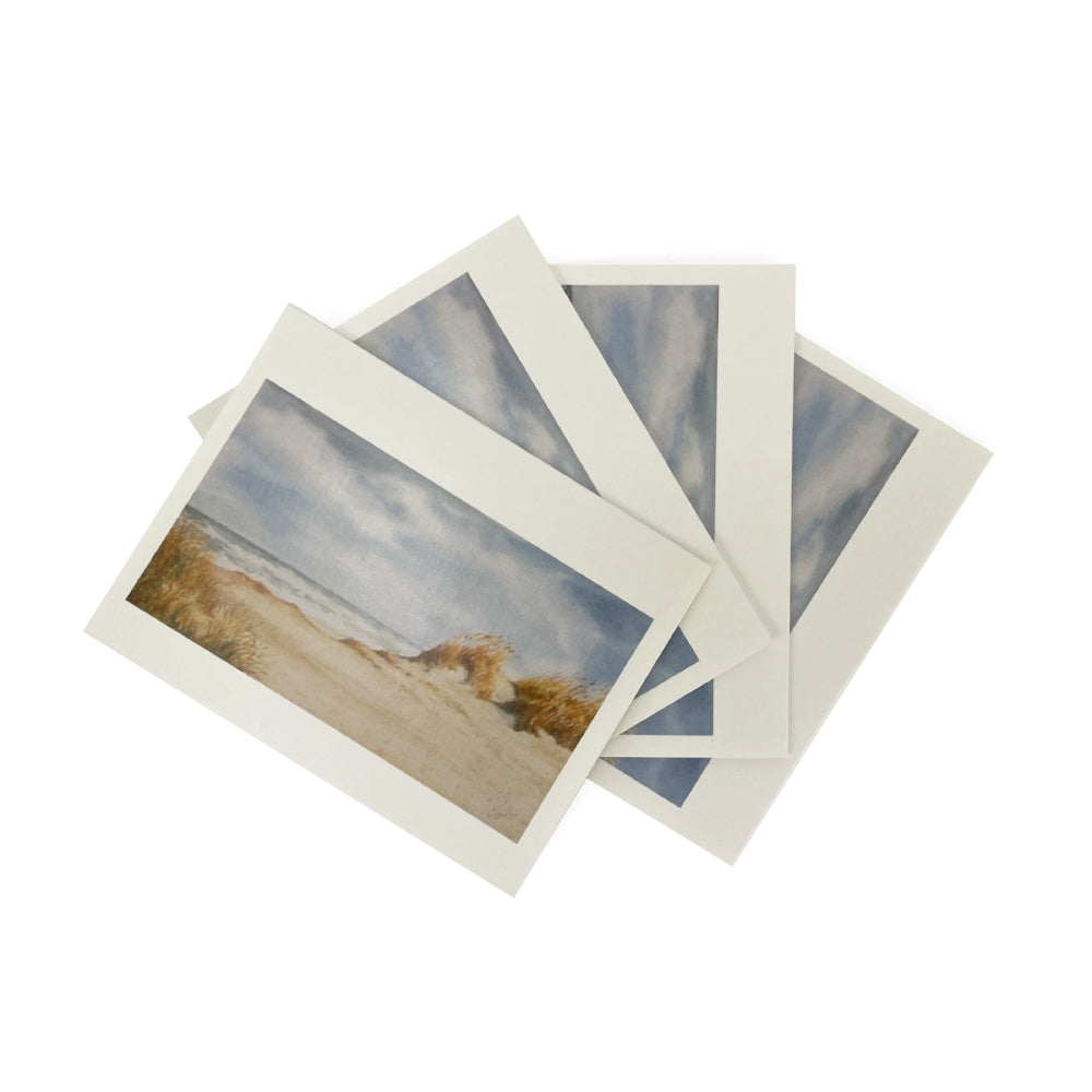 Sand Dune Water Color Blank Greeting Cards Assorted (Set of 4)