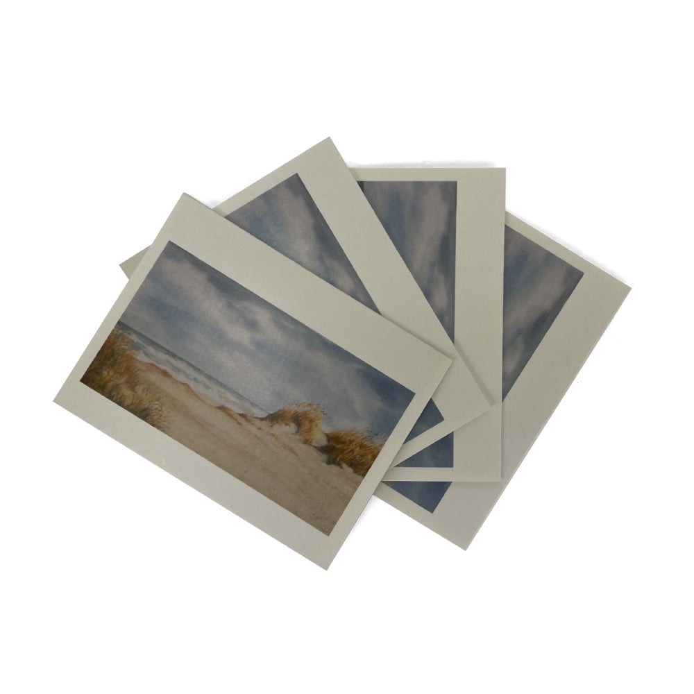 Sand Dune Water Color Blank Greeting Cards Assorted (Set of 4)