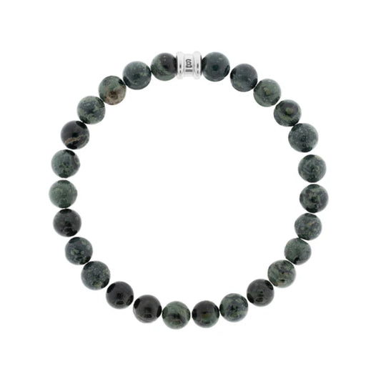 Steel & Barnett Men's 8mm Round Gemstone Bracelet