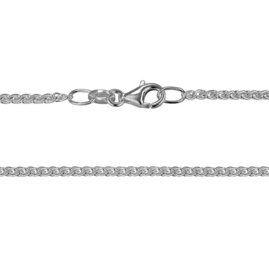 Sterling Silver 1.7mm Wheat Chain