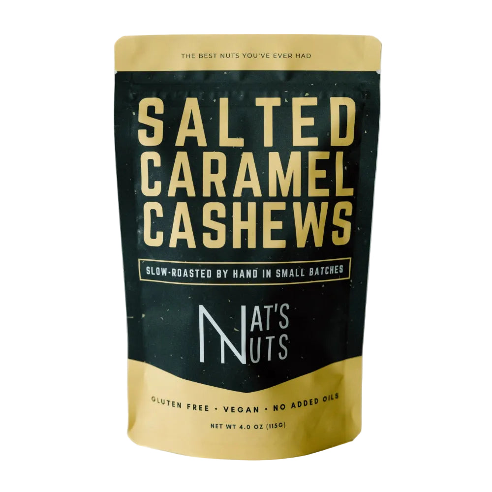 Nat's Nuts Salted Caramel Cashews - 4oz