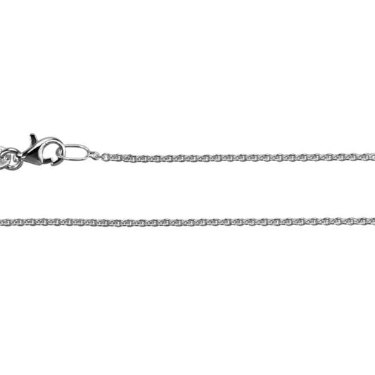 Sterling Silver 1.3mm Adjustable Cable Chain