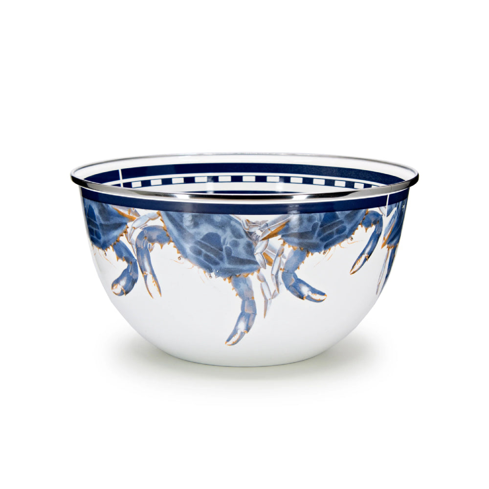 Golden Rabbit Blue Crab Salad Bowl-Large