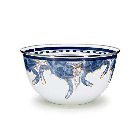 Golden Rabbit Blue Crab Salad Bowl-Large