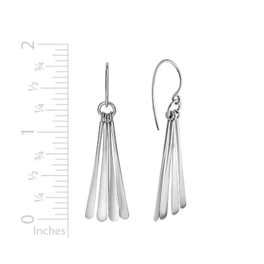 Sterling Silver Teardrop Dangle Earrings