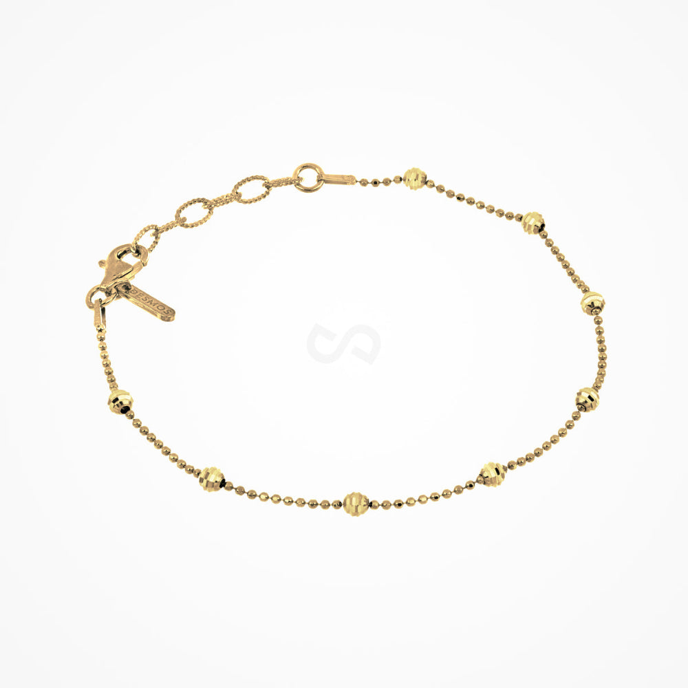 Desmos 'Shine' Gold Tone Bracelet 7.25"