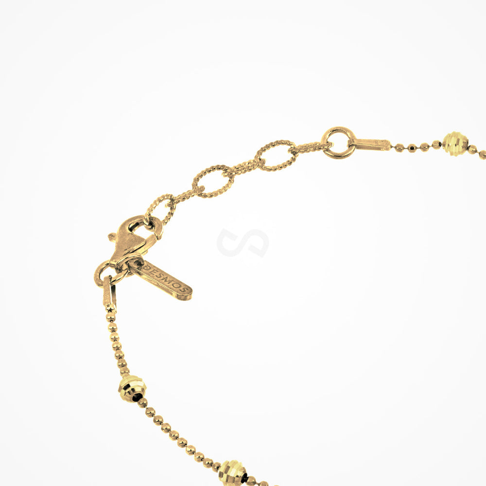 Desmos 'Shine' Gold Tone Bracelet 7.25"