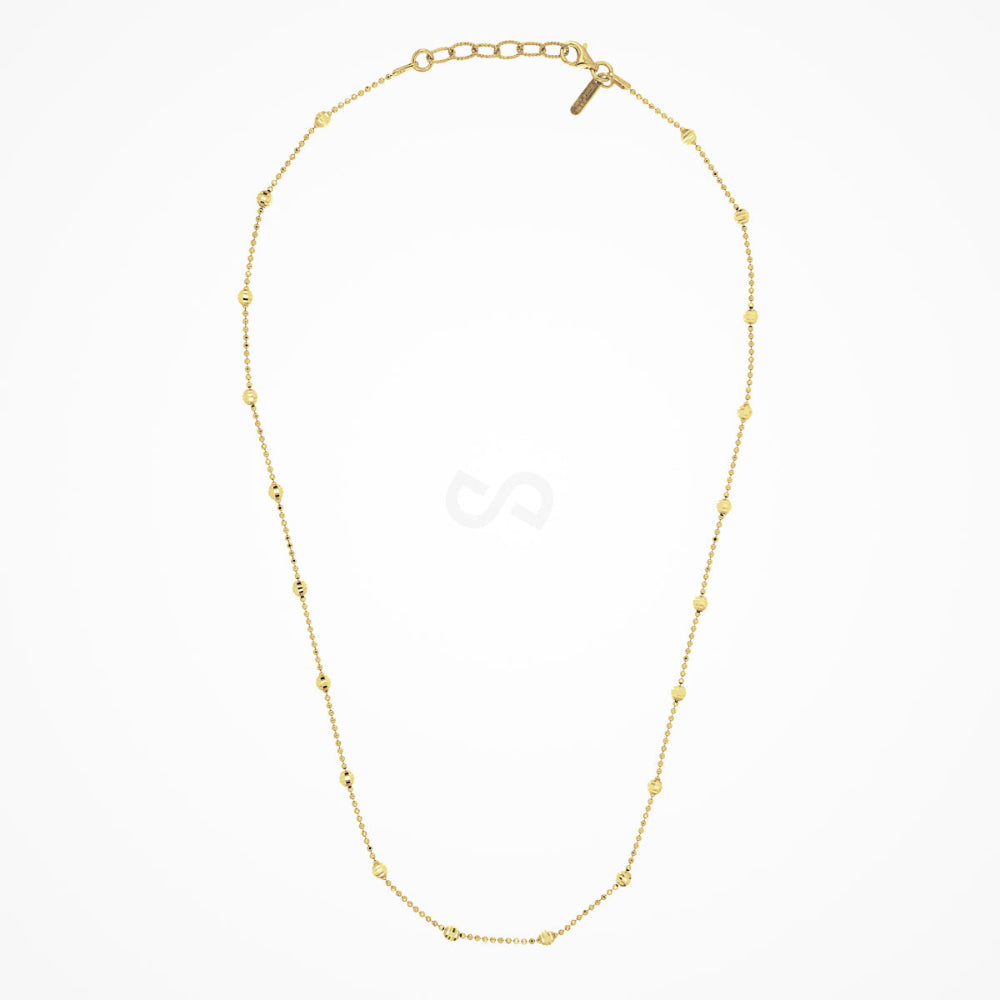 Desmos "Shine" Gold-Tone Diamond-Cut Necklace 18"