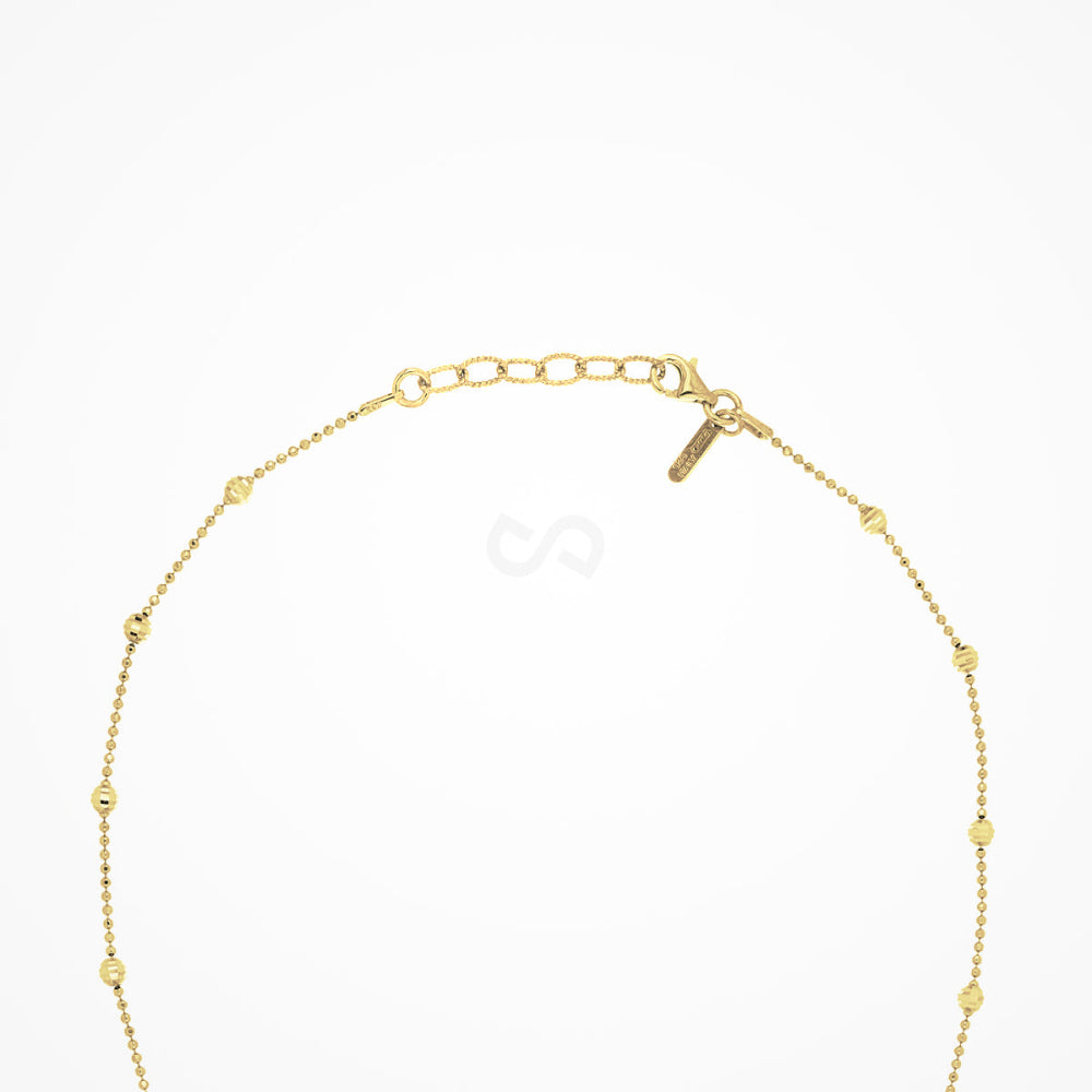 Desmos "Shine" Gold-Tone Diamond-Cut Necklace 18"