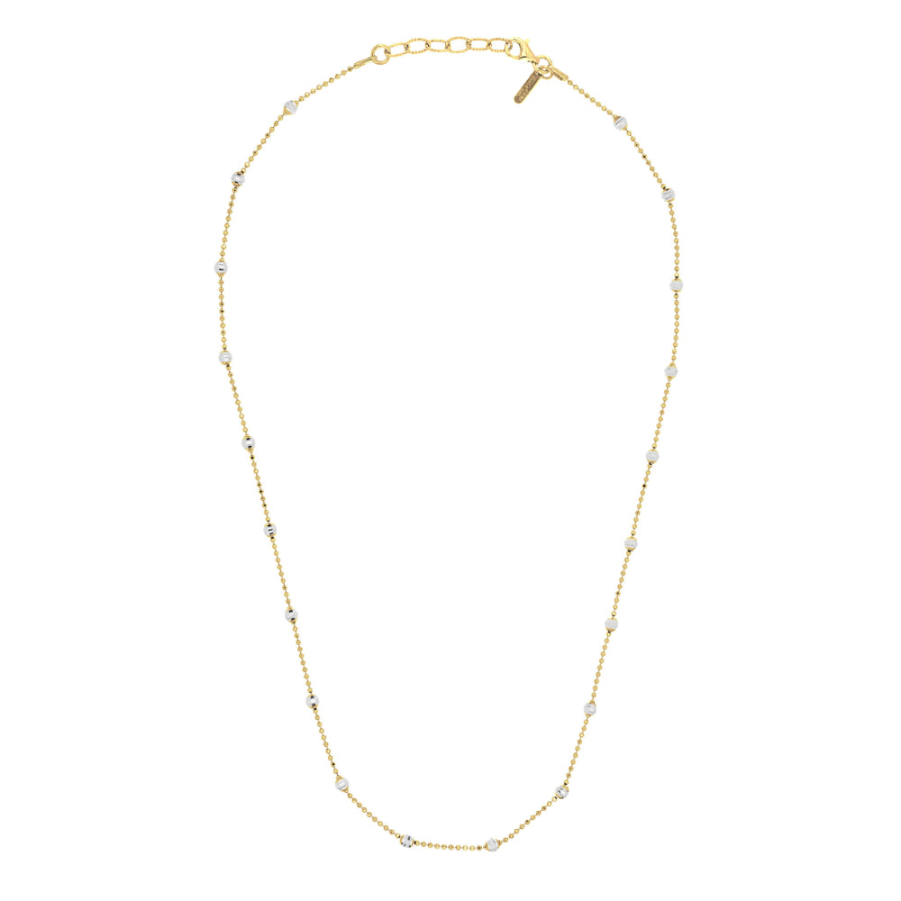 Desmos "Shine" Two-Tone Diamond-Cut Necklace 30"