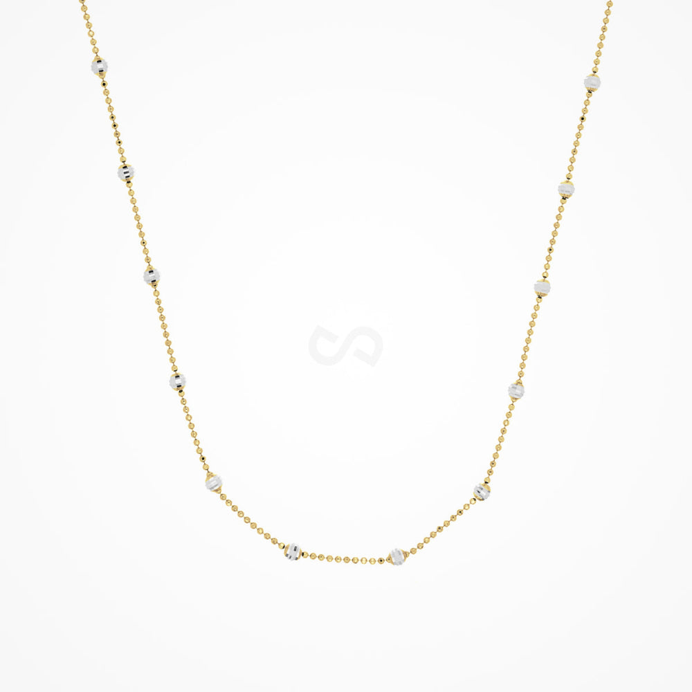 Desmos "Shine" Two-Tone Diamond-Cut Necklace 30"