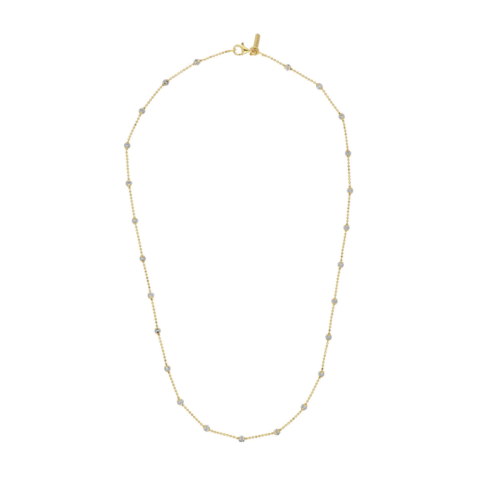 Desmos  "Shine" Two-Tone Diamond-Cut Necklace