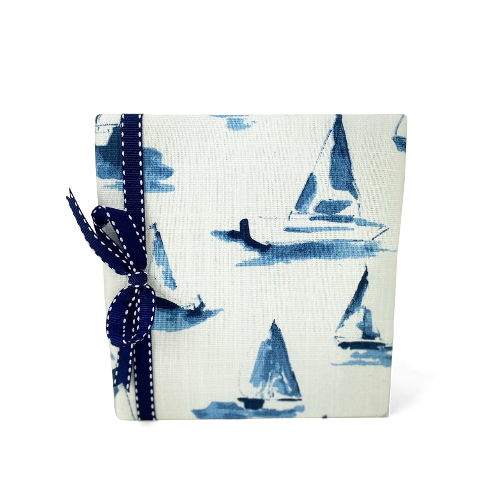 Sailboat Navy & White Photo Album - 4x6