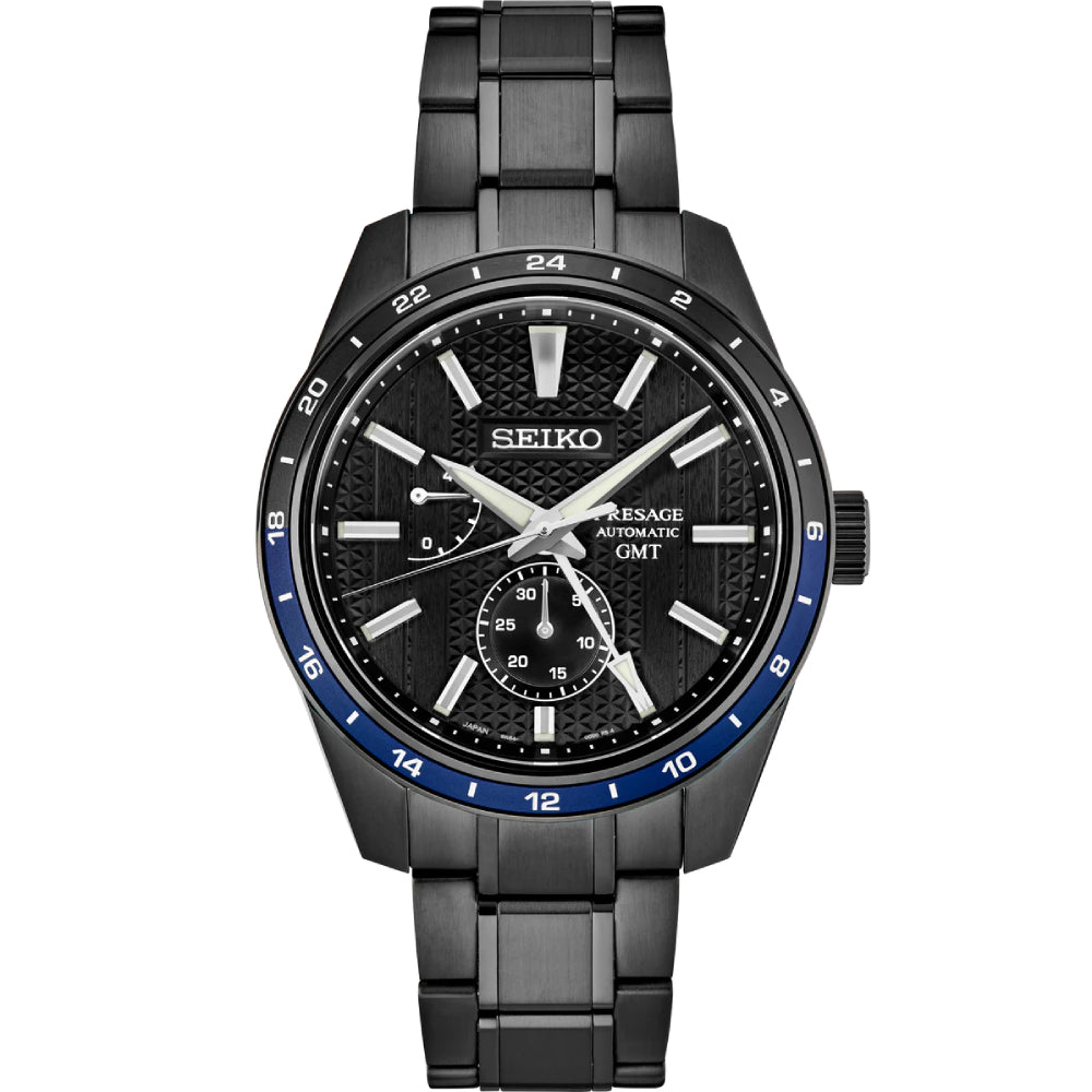 Seiko Presage Zero Halliburton Black GMT Limited Edition Automatic