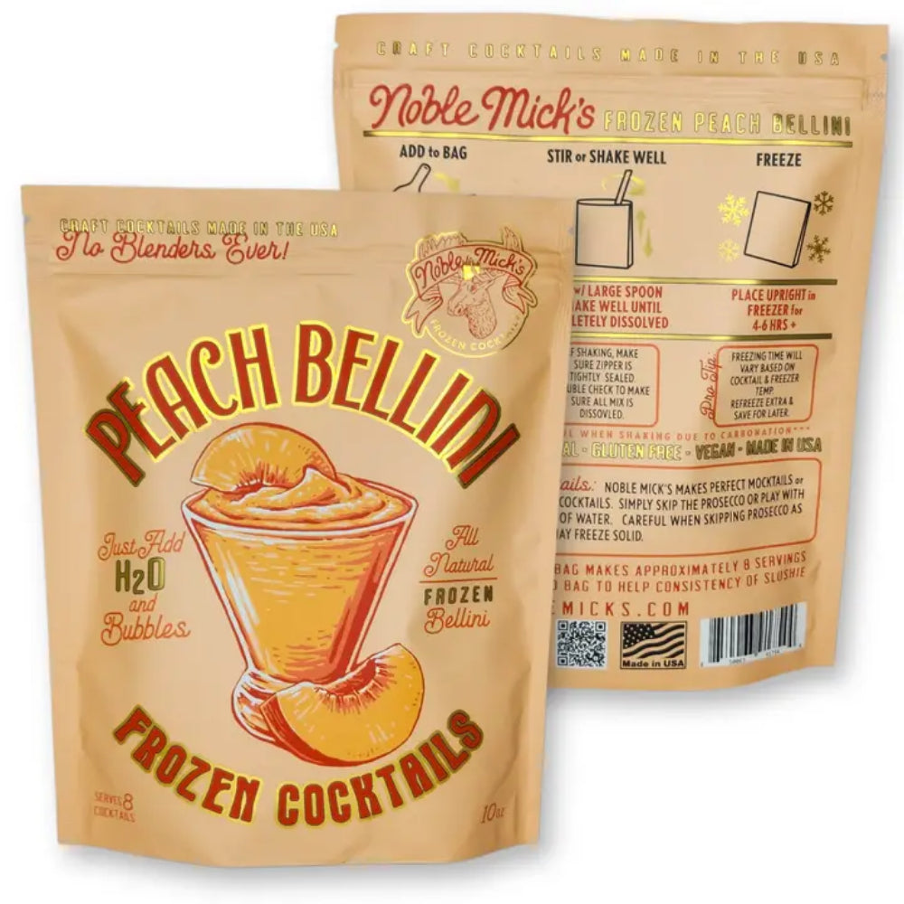 Noble Mick's Peach Bellini Frozen Cocktail