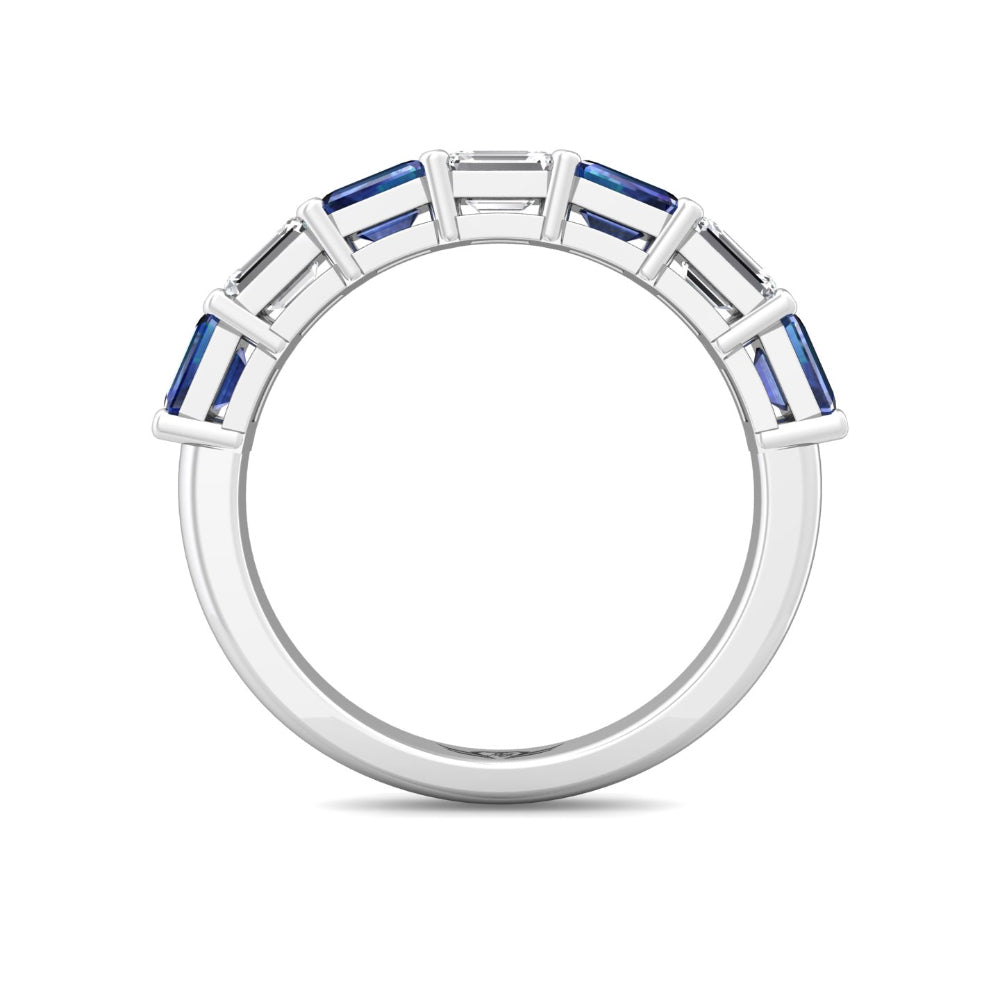 Martin Flyer 14k Diamond and Sapphire Band