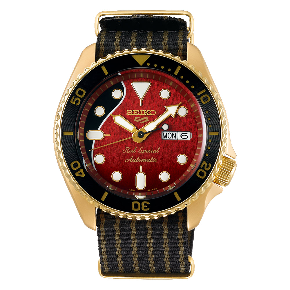 Kom op Champagne hvor som helst Seiko 5 Sports Brian May Limited Edition Red Dial Automatic – Smyth Jewelers