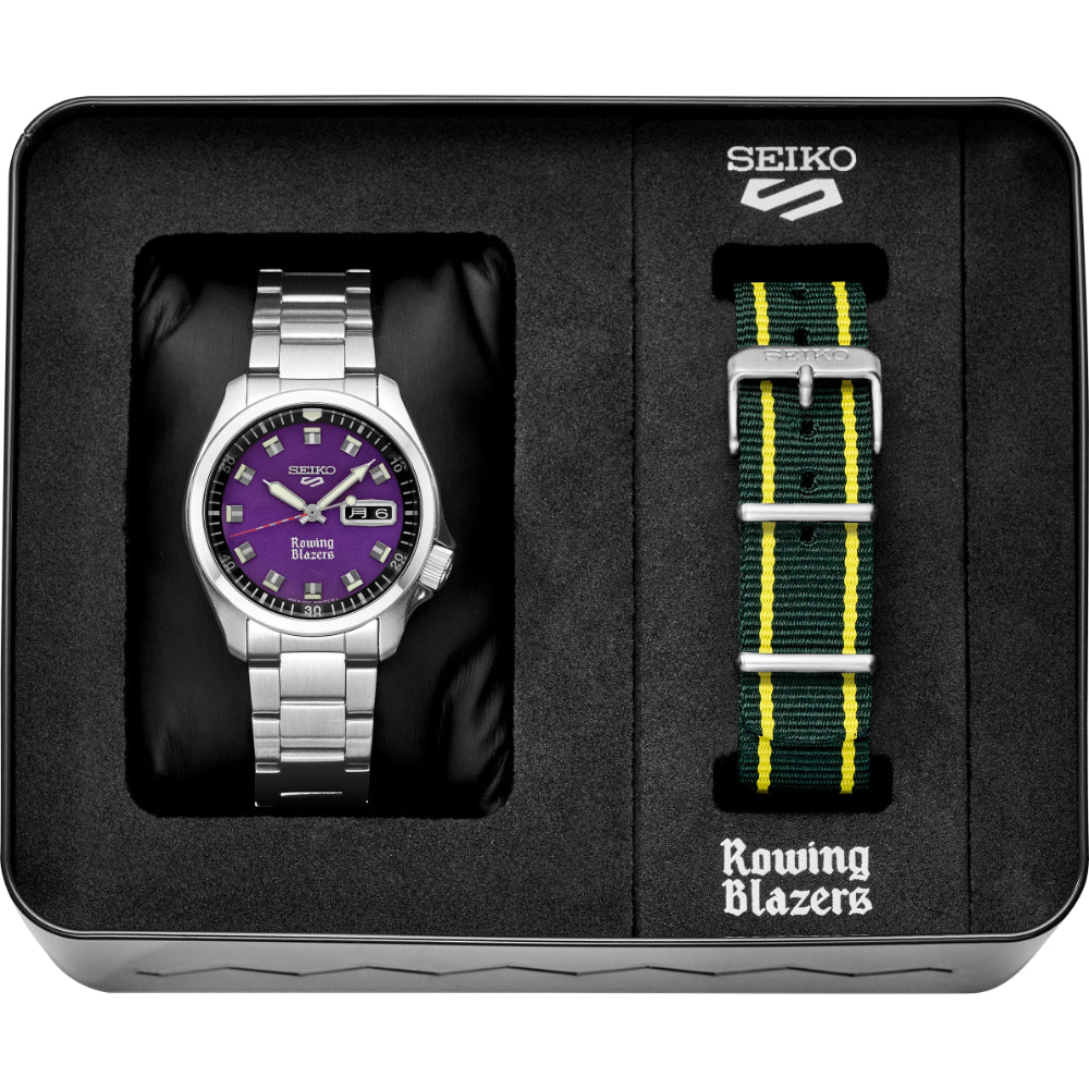 Seiko 5 Sports Rowing Blazers Limited Edition with Extra Strap